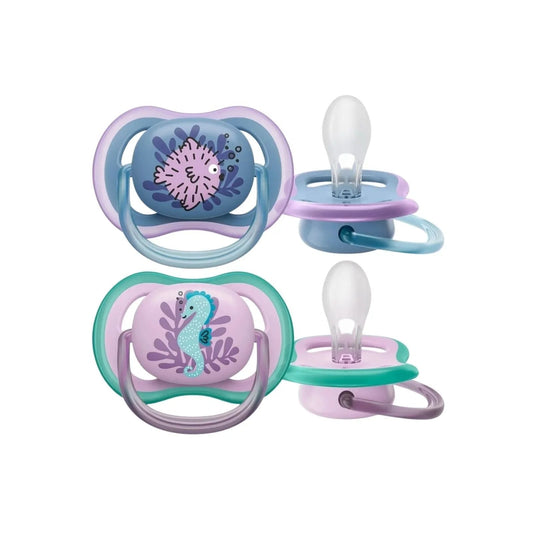 Philips Avent Ultra Air Soother 6-18 months Pack of 2 | Luxury Home Accessories | Heulog Glow