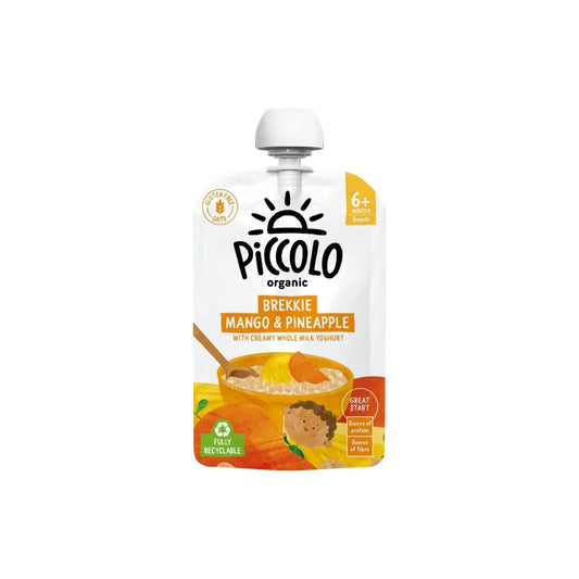 Piccolo Organic Brekkie Mango & Pineapple 6+ months 100g | Luxury Home Accessories | Heulog Glow