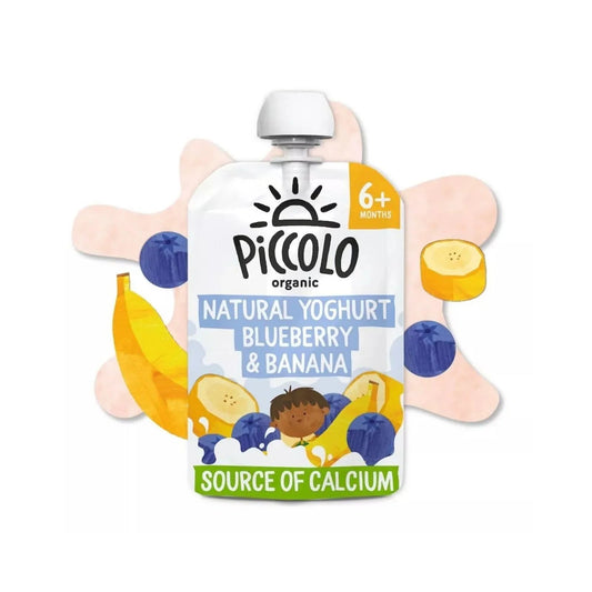 Piccolo Organic Natural Yoghurt Blueberry & Banana 6+ months 100g | Luxury Home Accessories | Heulog Glow