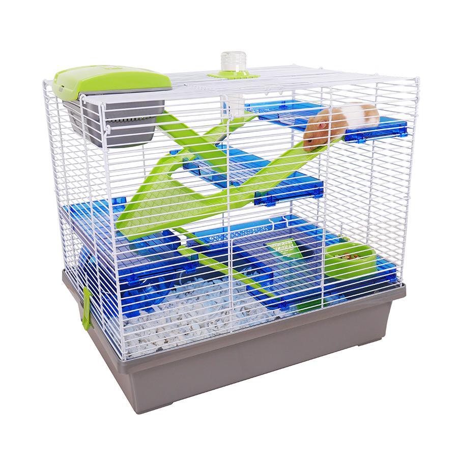 Pico XL Hamster Cage - Silver | Luxury Home Accessories | Heulog Glow