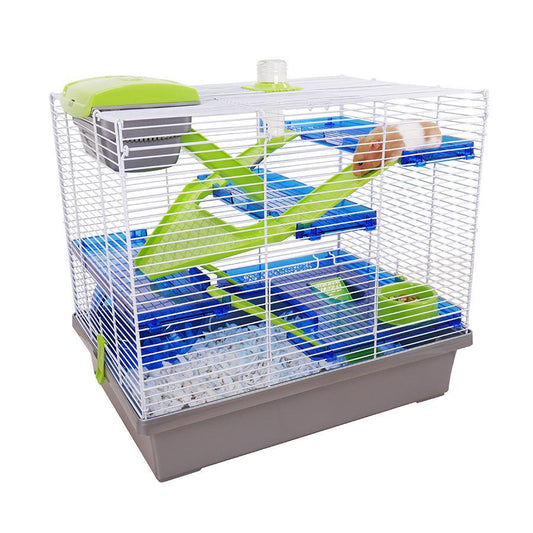 Pico XL Hamster Cage - Silver | Luxury Home Accessories | Heulog Glow