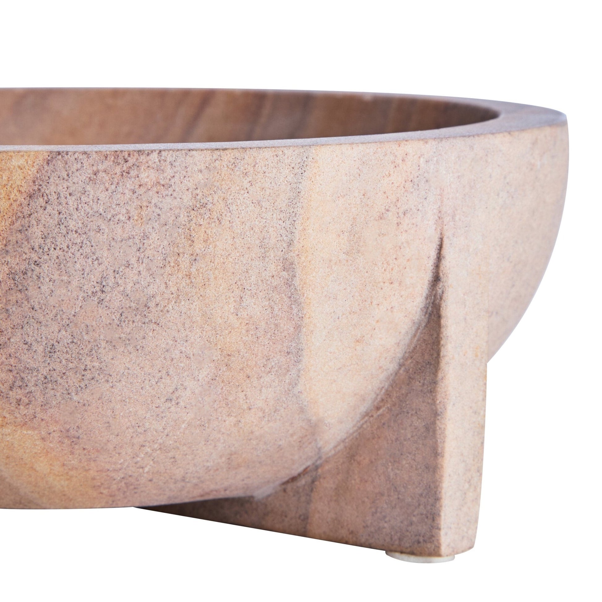 Pietra Rainbow Sandstone Pedestal Bowl | Luxury Home Accessories | Heulog Glow