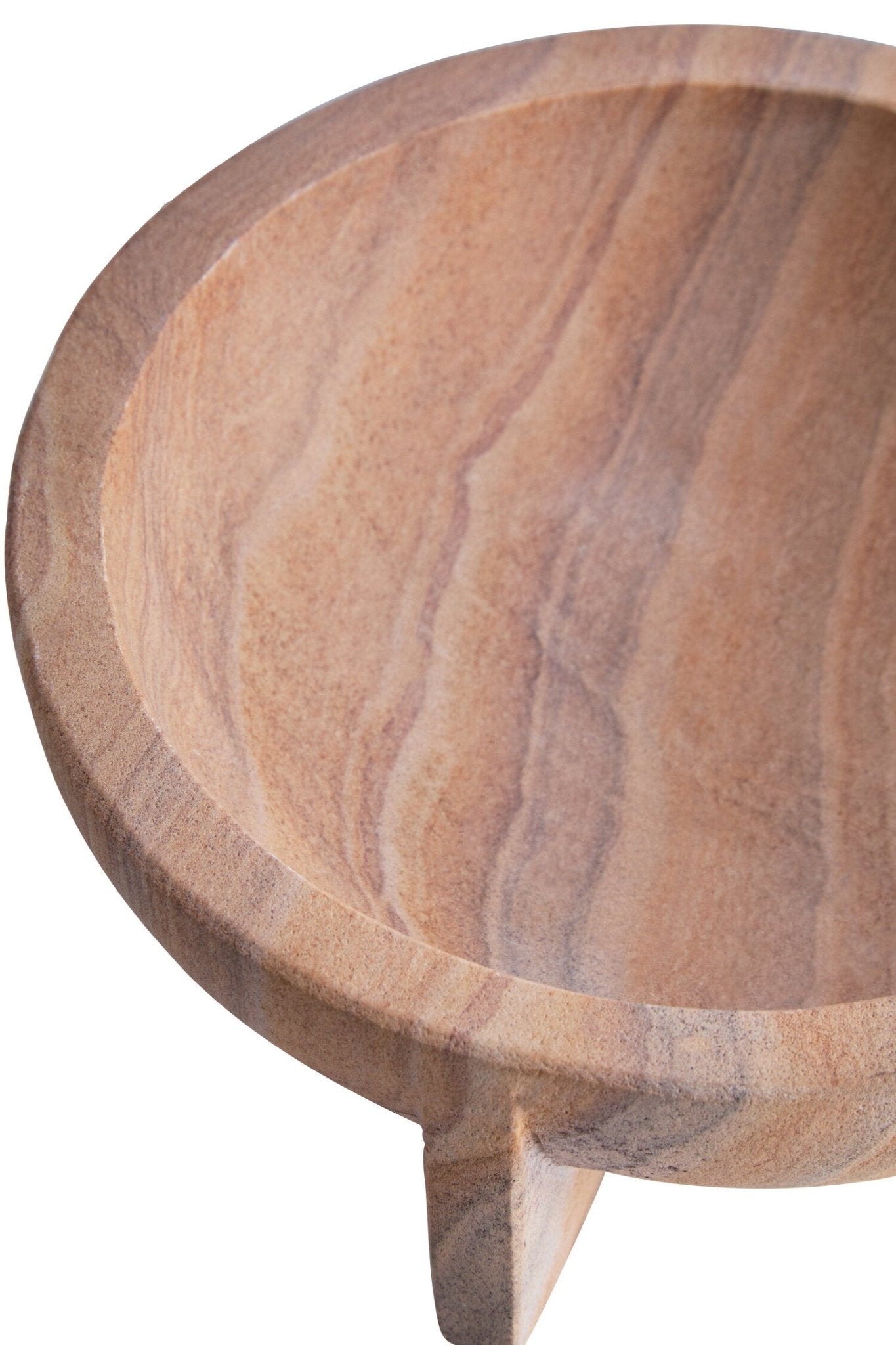 Pietra Rainbow Sandstone Pedestal Bowl | Luxury Home Accessories | Heulog Glow
