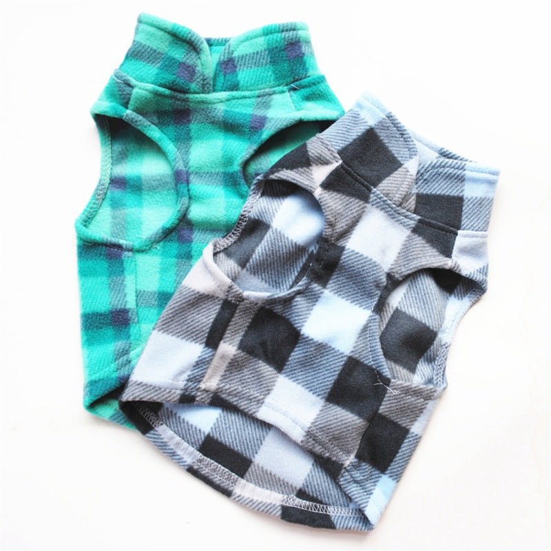 Plaid print pet clothes | Luxury Home Accessories | Heulog Glow