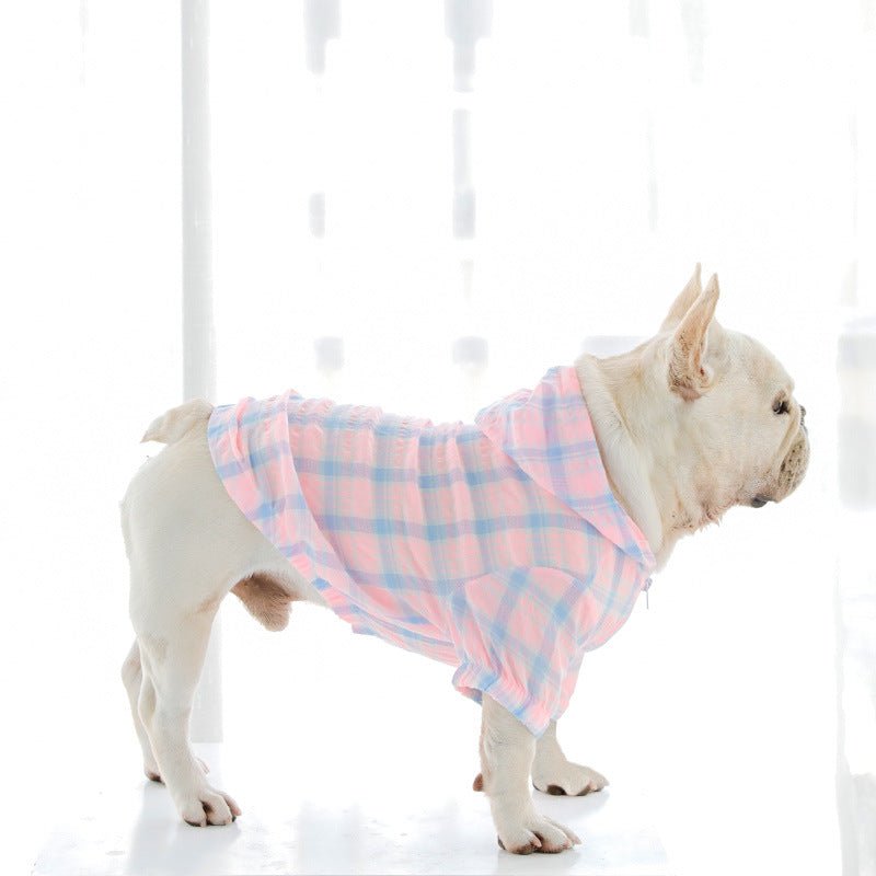 Plaid Teddy Fadou Schnauzer Clothes | Luxury Home Accessories | Heulog Glow