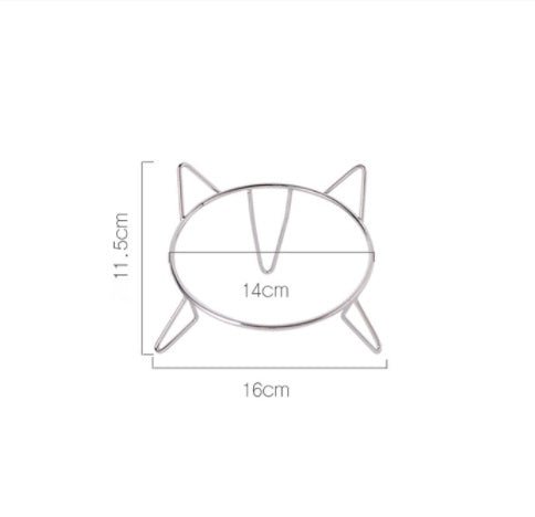 Plating Ceramic Anti Overturning Oblique Mouth Small Dog Bowl | Luxury Home Accessories | Heulog Glow
