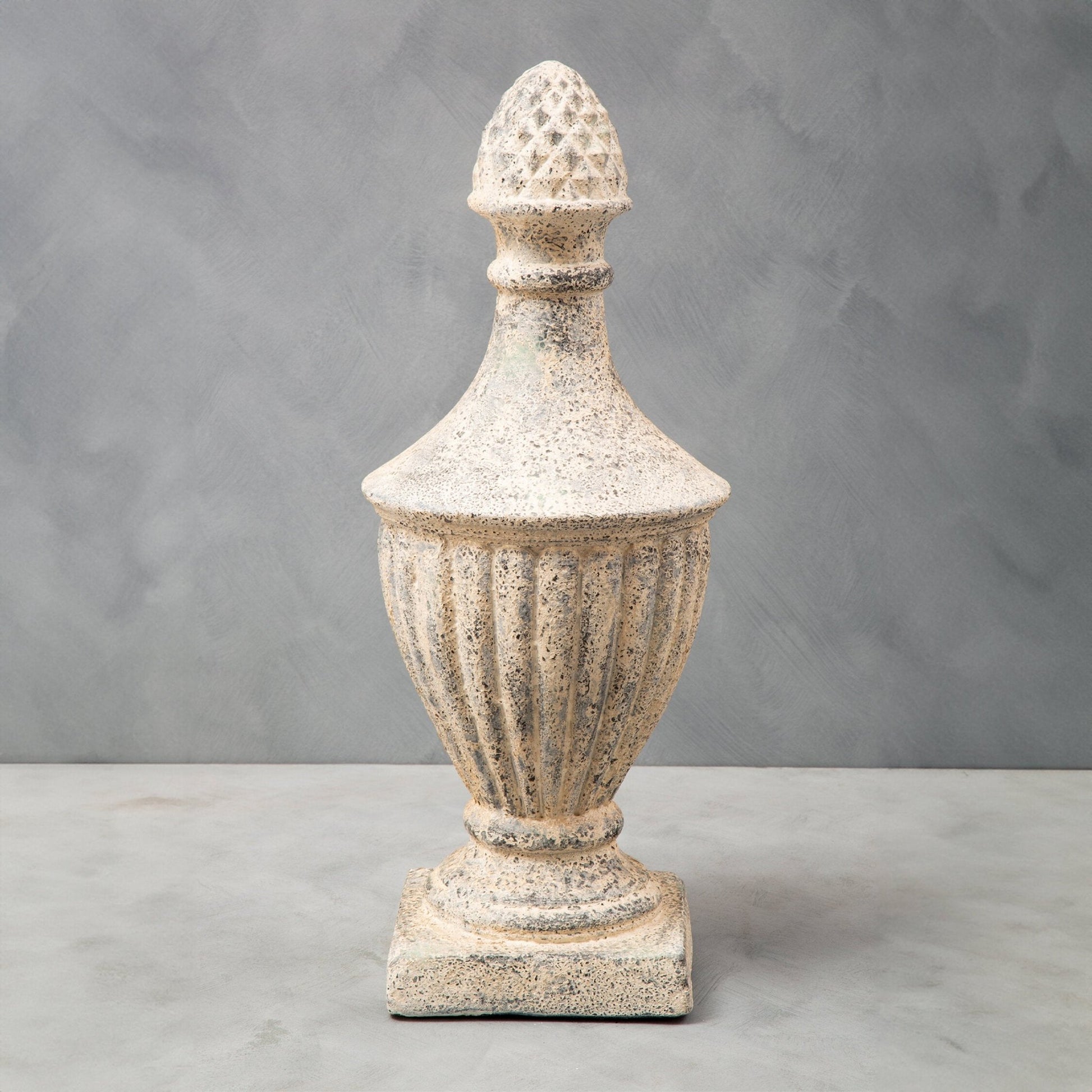 Plato Light Stone Effect Urn | Luxury Home Accessories | Heulog Glow