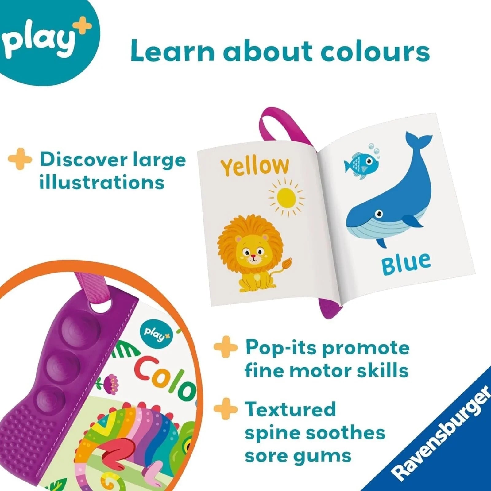 Play+ Flip & Pop Colours Book | Luxury Home Accessories | Heulog Glow