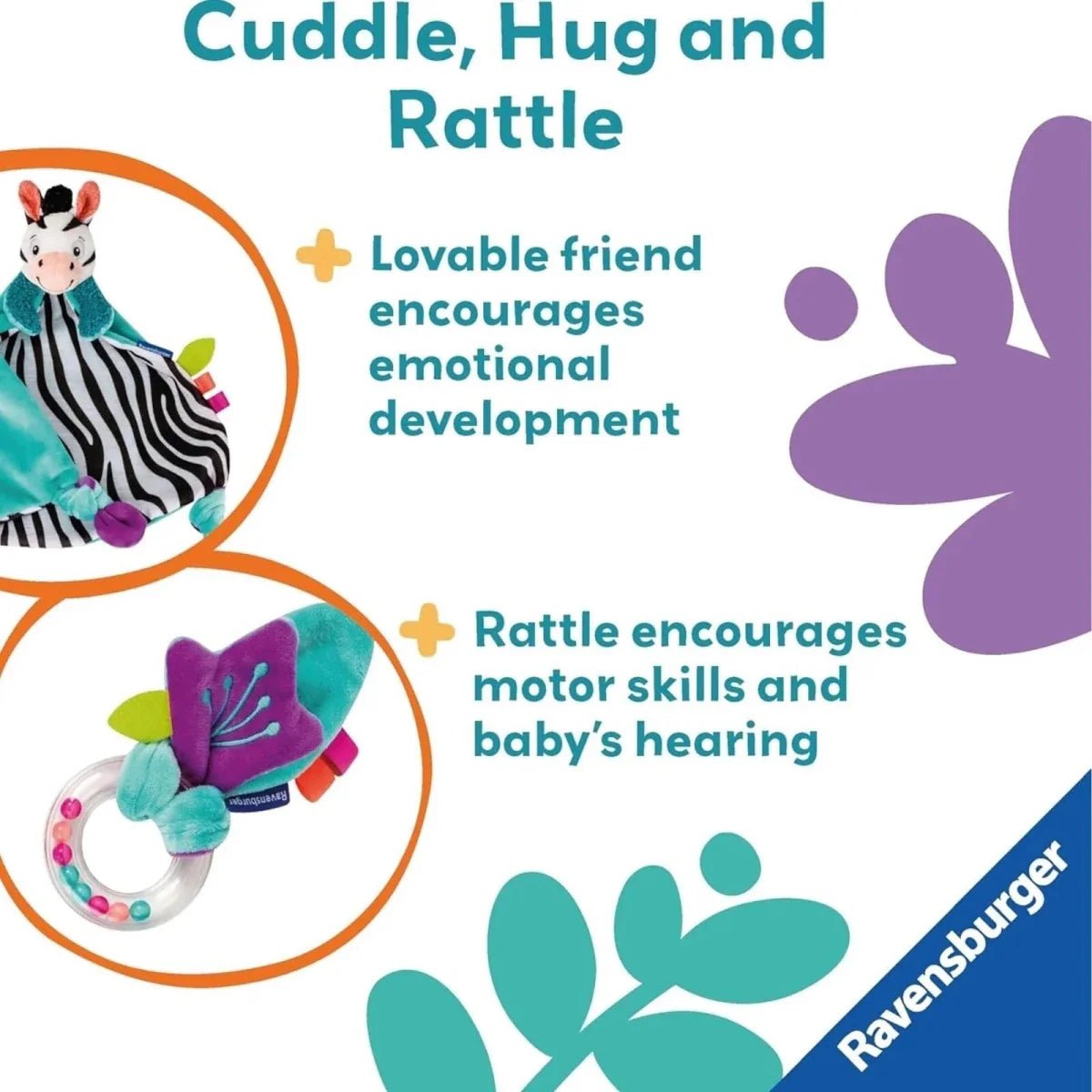 Play+ My First Snuggle Friend - Zebra | Luxury Home Accessories | Heulog Glow