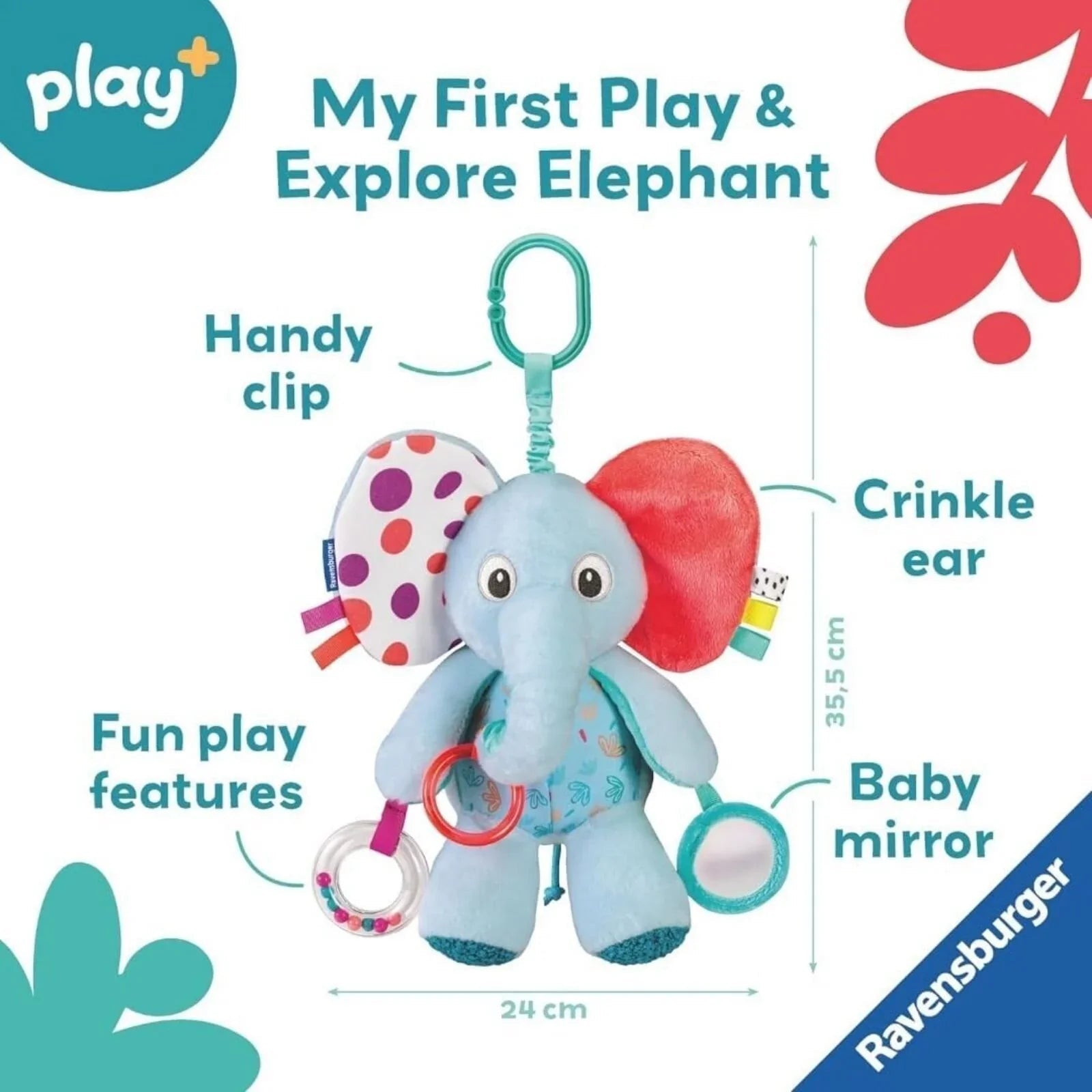 Play+ Play & Explore Elephant | Luxury Home Accessories | Heulog Glow