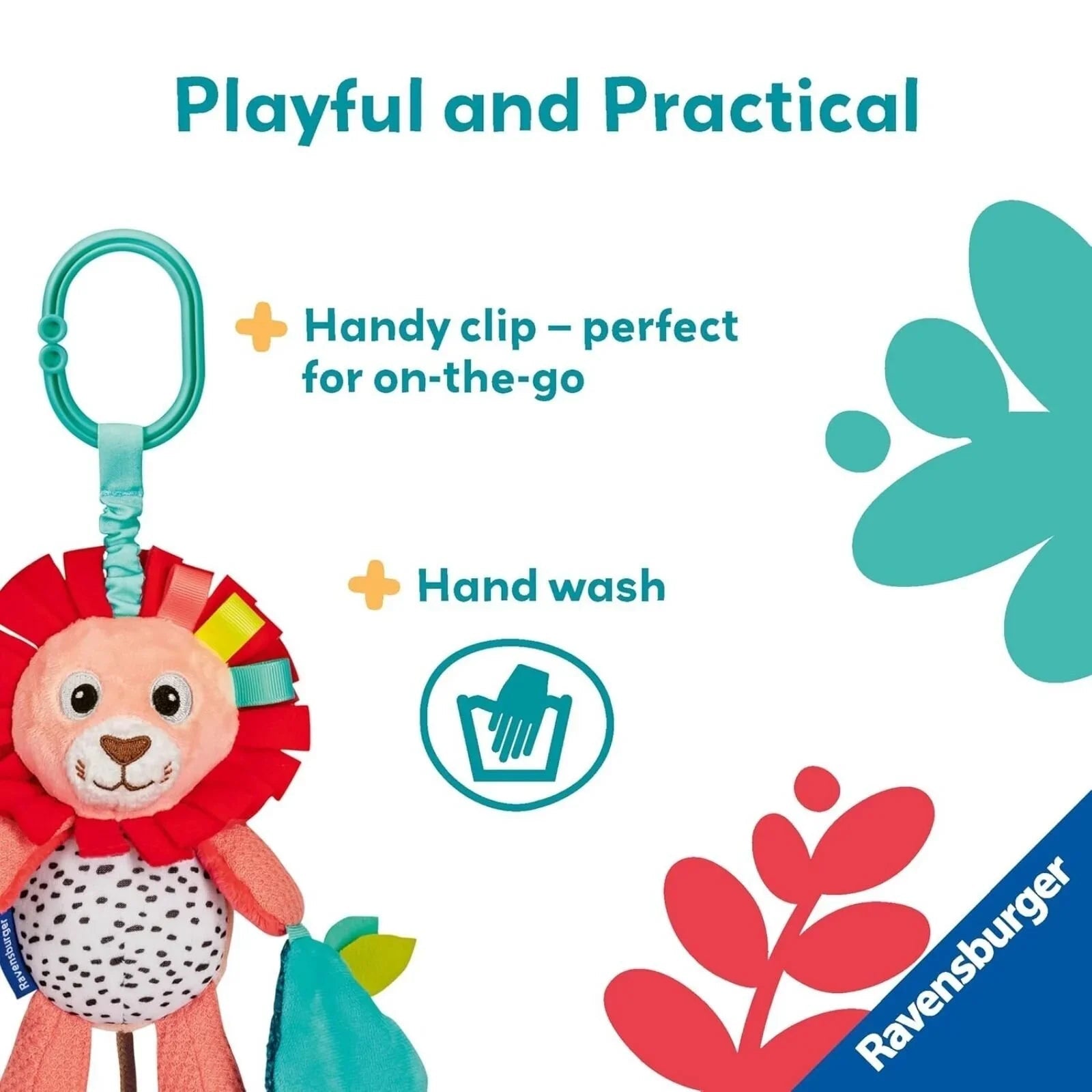 Play+ Shake & Rattle Lion | Luxury Home Accessories | Heulog Glow