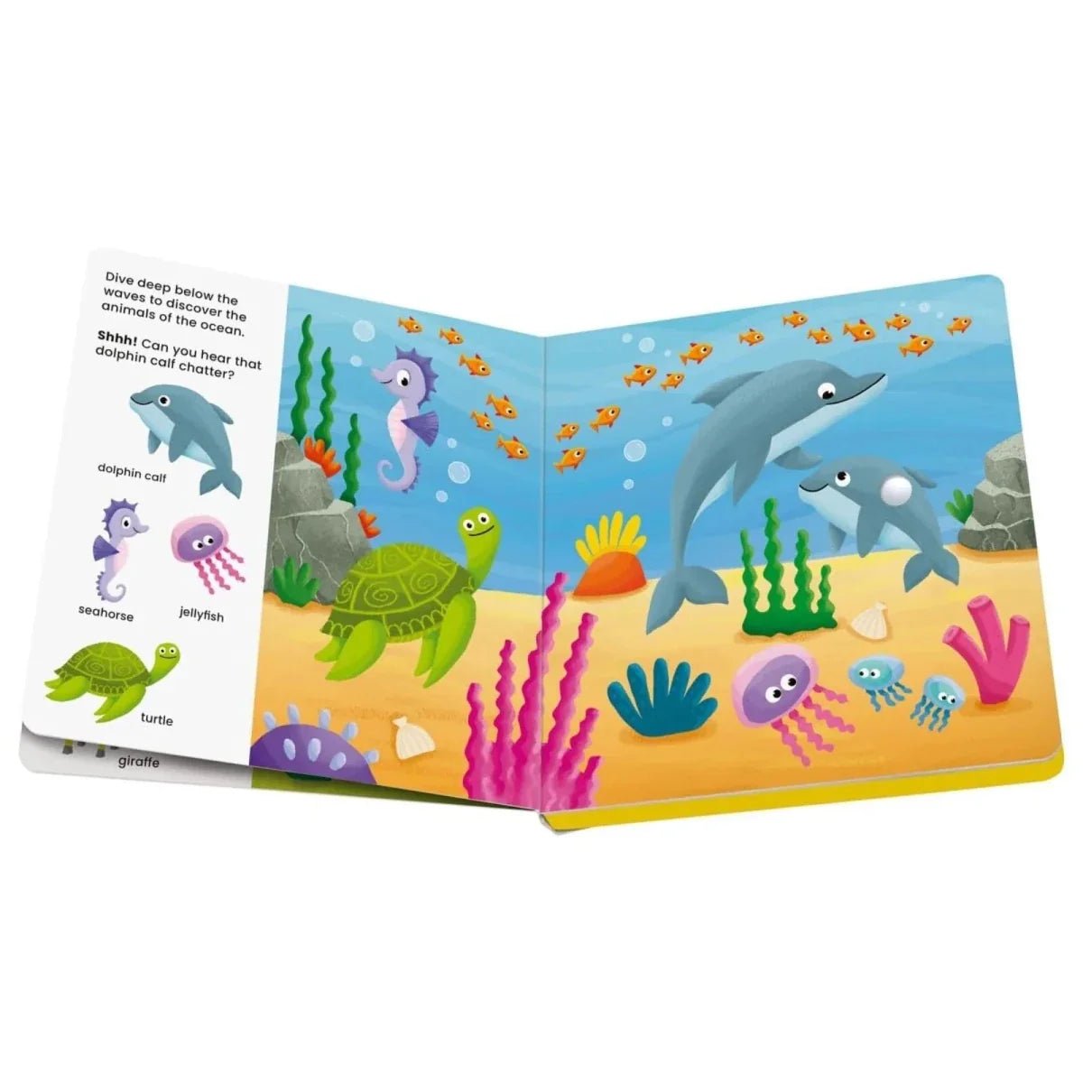 Play+ Shh... Who's there? Baby Animals Book with Sounds | Luxury Home Accessories | Heulog Glow