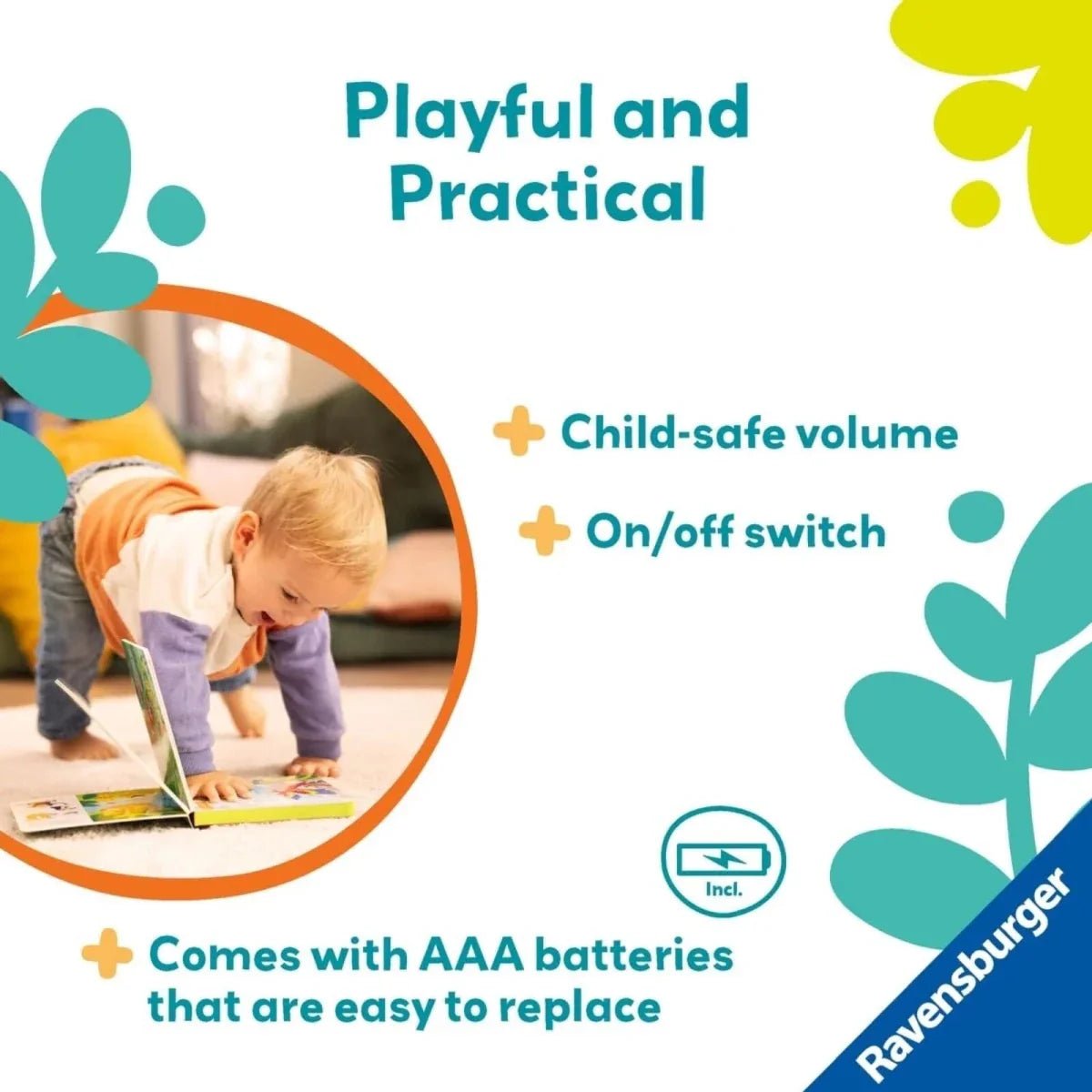 Play+ Shh... Who's there? Baby Animals Book with Sounds | Luxury Home Accessories | Heulog Glow