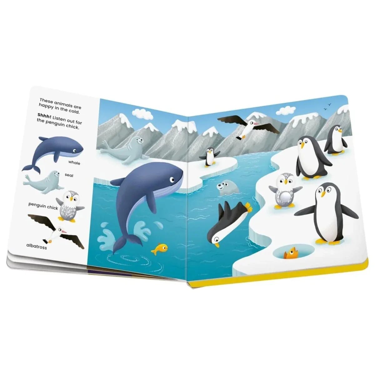 Play+ Shh... Who's there? Baby Animals Book with Sounds | Luxury Home Accessories | Heulog Glow