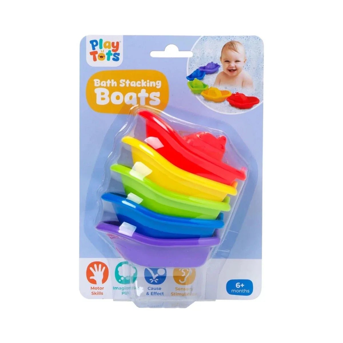Play Tots Bath Stacking Boats | Luxury Home Accessories | Heulog Glow