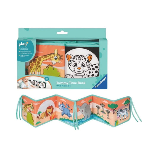 Play+ Tummy Time Wild Animals Book | Luxury Home Accessories | Heulog Glow