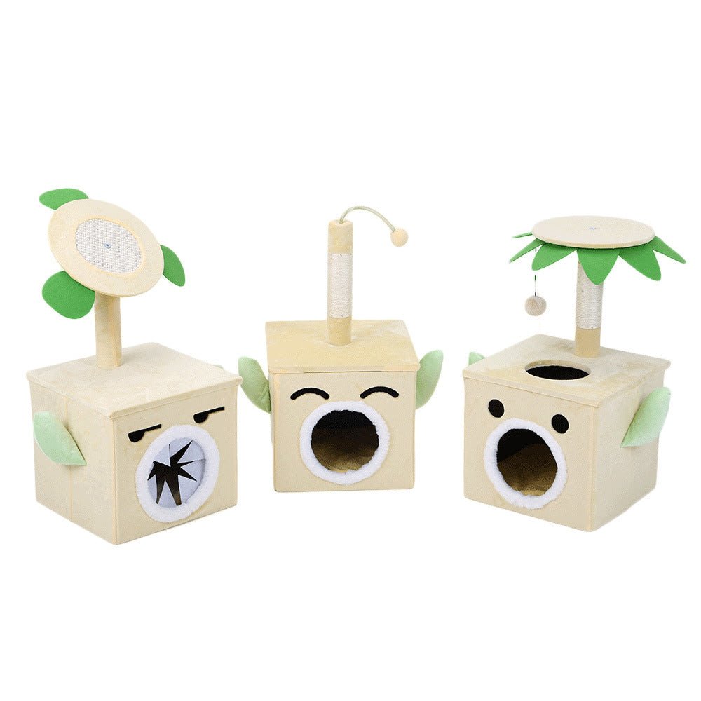 Playable And Sleepy Cat New Product Grinding Claw Toy Scratching Post | Luxury Home Accessories | Heulog Glow