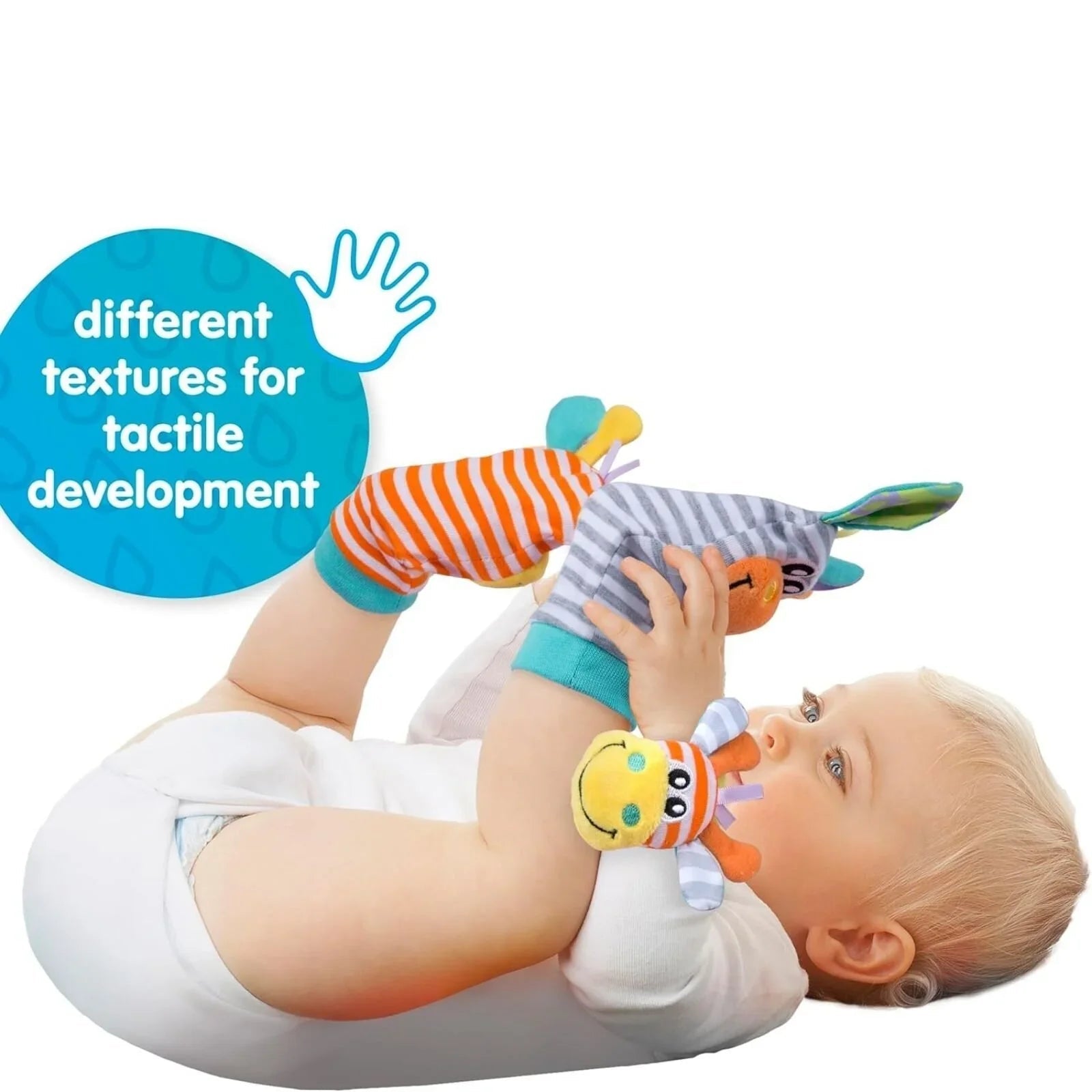 Playgro Jungle Wrist Rattle & Foot Finder | Luxury Home Accessories | Heulog Glow