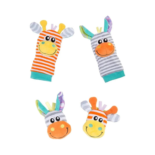 Playgro Jungle Wrist Rattle & Foot Finder | Luxury Home Accessories | Heulog Glow