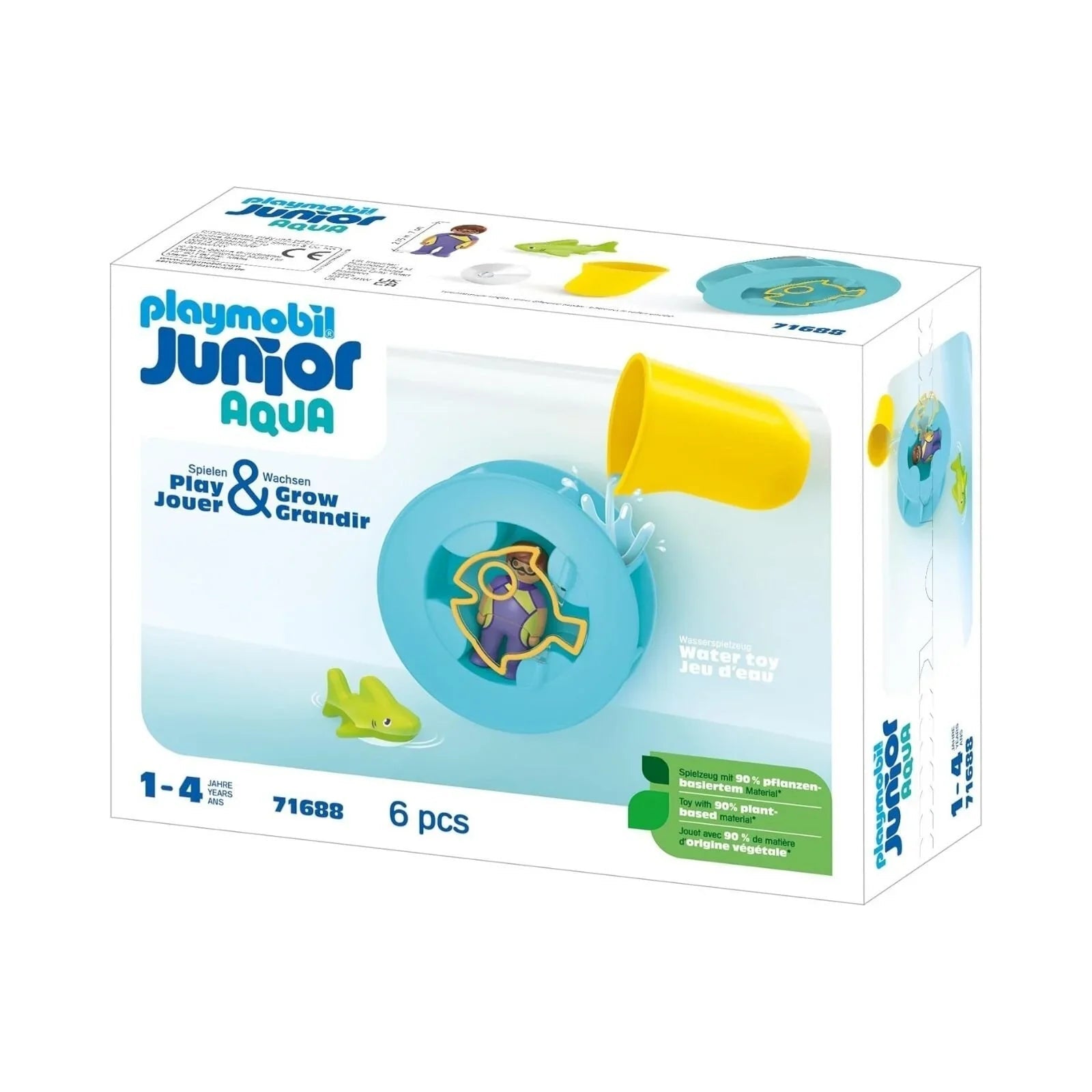 Playmobil Junior Aqua 71688 Water Wheel with Baby Shark | Luxury Home Accessories | Heulog Glow