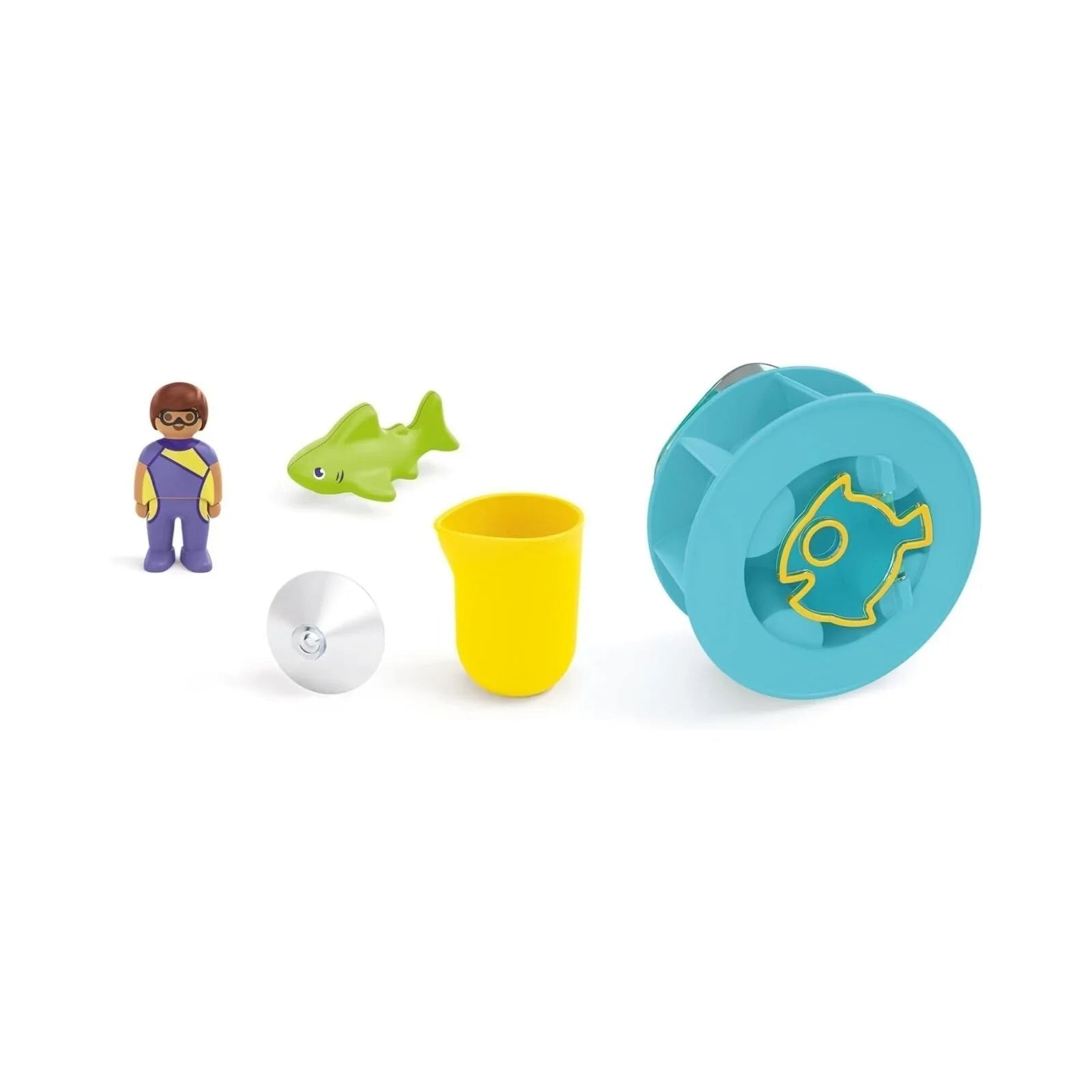 Playmobil Junior Aqua 71688 Water Wheel with Baby Shark | Luxury Home Accessories | Heulog Glow