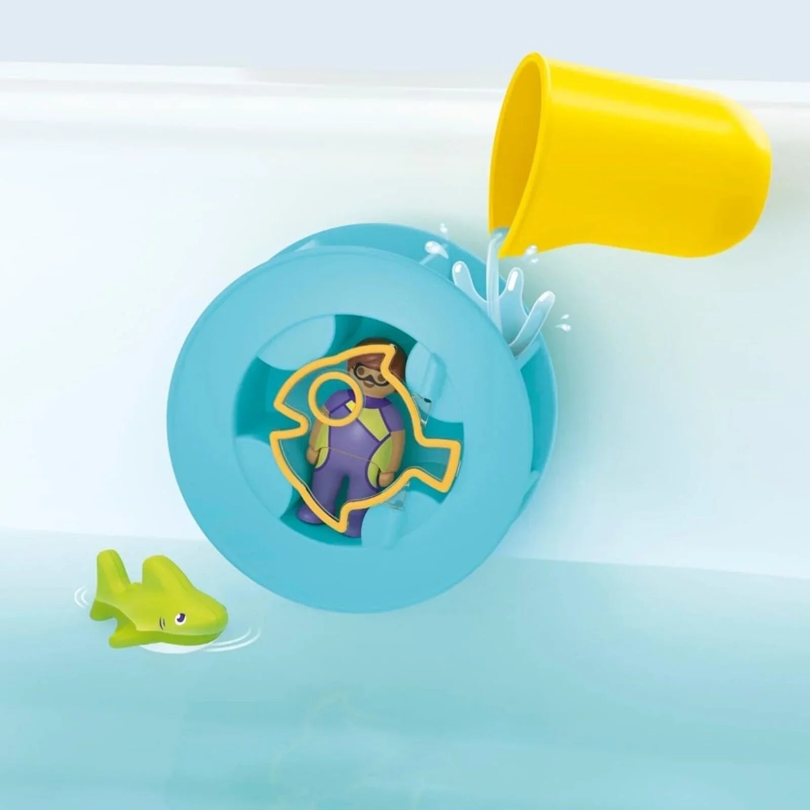 Playmobil Junior Aqua 71688 Water Wheel with Baby Shark | Luxury Home Accessories | Heulog Glow