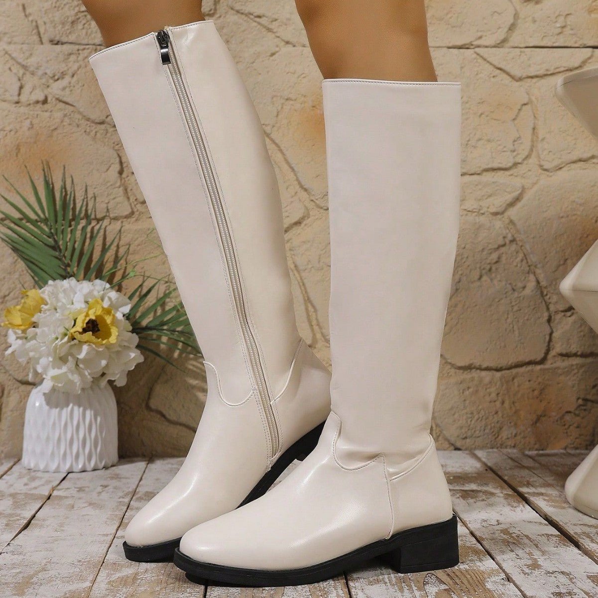 Plus Size Below The Knee High-top Boots | Luxury Home Accessories | Heulog Glow