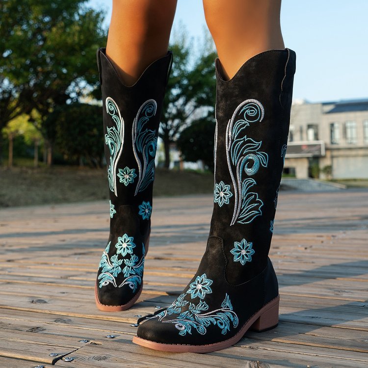 Plus Size High Cylinder Below The Knee Boots | Luxury Home Accessories | Heulog Glow