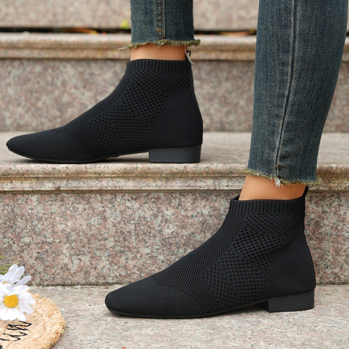 Plus Size Women's Boots Middle Tube Pointed Ankle Boots | Luxury Home Accessories | Heulog Glow