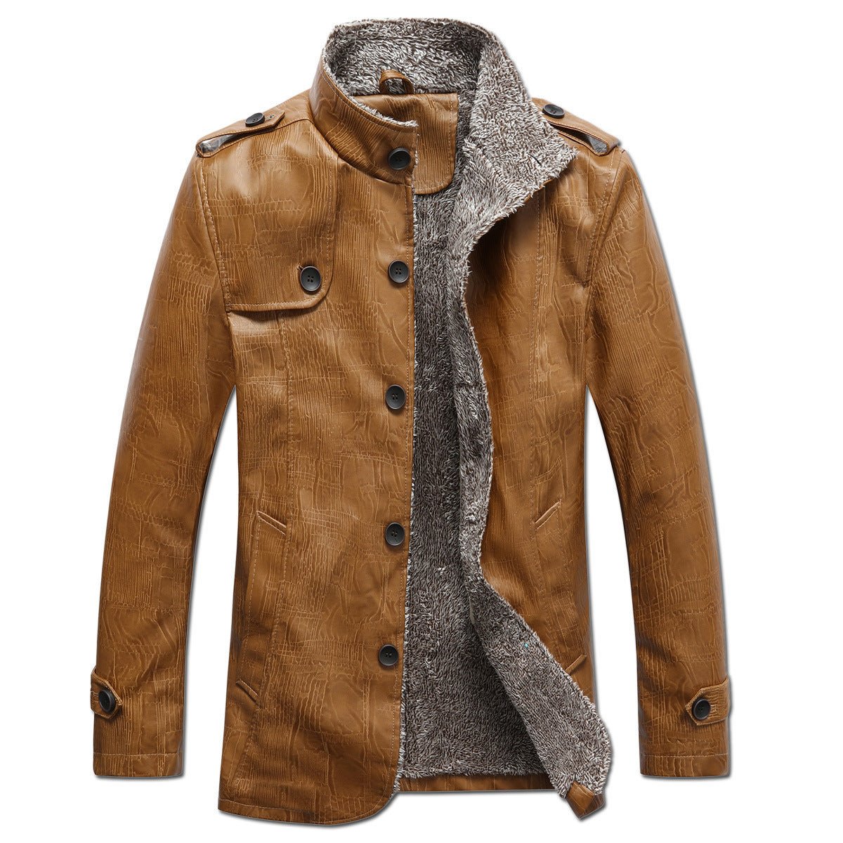 Plus velvet thick fur coat leather coat | Luxury Home Accessories | Heulog Glow