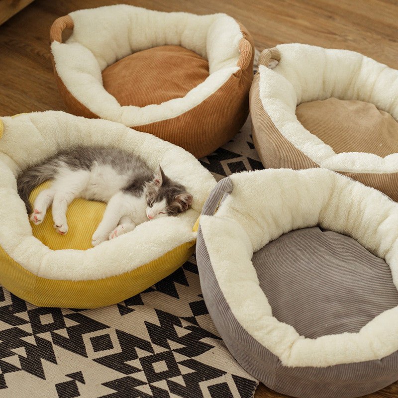 Plush Cat Sleeping Pad Villa Cat Supplies | Luxury Home Accessories | Heulog Glow
