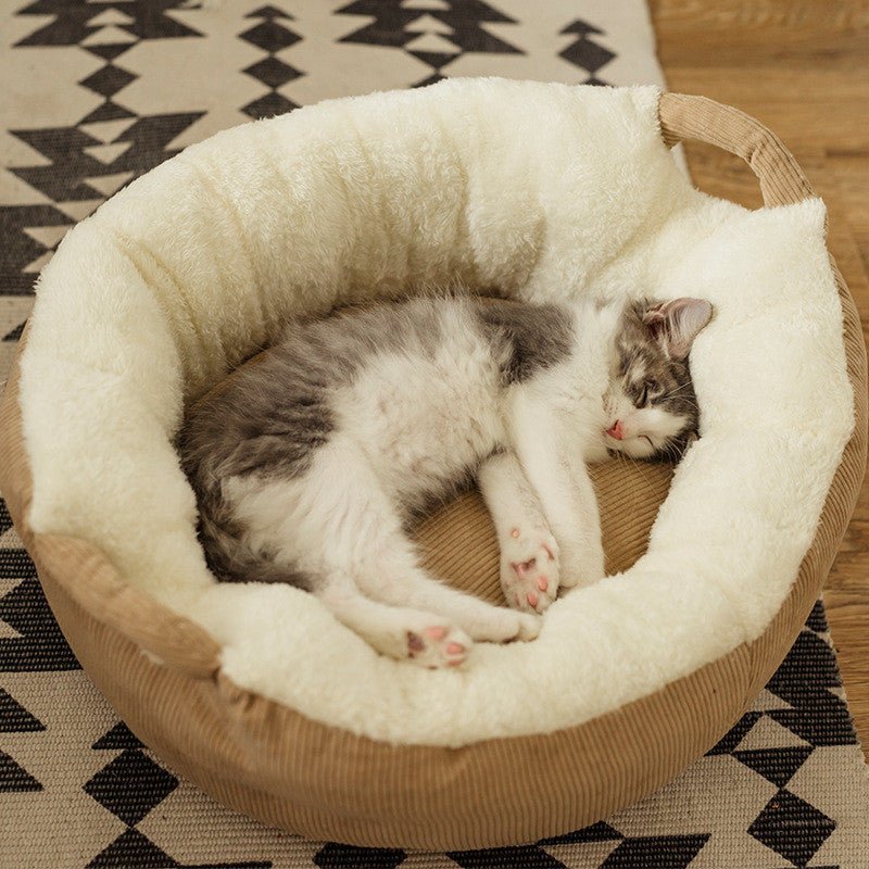 Plush Cat Sleeping Pad Villa Cat Supplies | Luxury Home Accessories | Heulog Glow