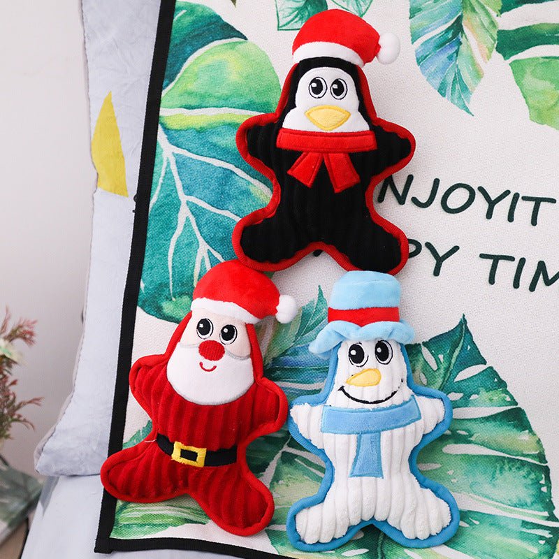 Plush Doll Christmas Bite Resistant Dog Pet Toy | Luxury Home Accessories | Heulog Glow