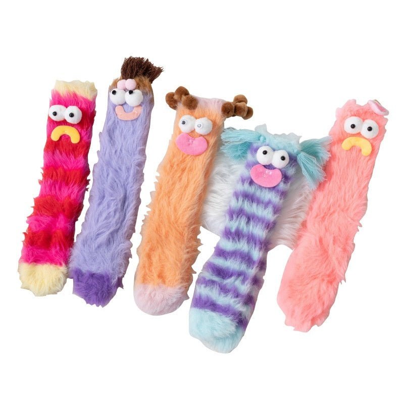 Plush Funny Floor Thick Thermal Middle Tube Socks | Luxury Home Accessories | Heulog Glow