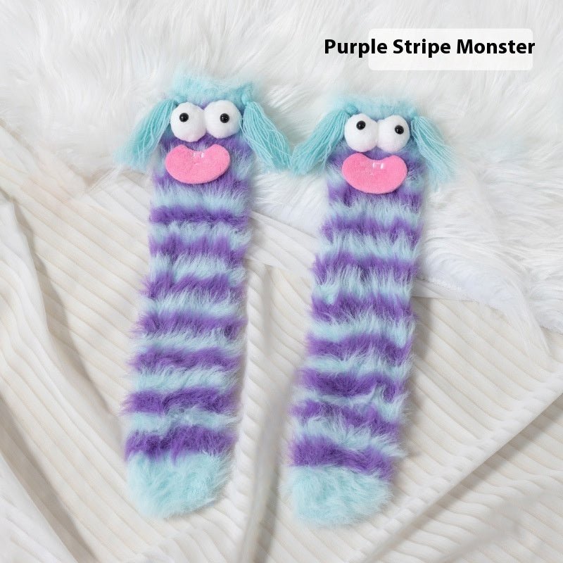 Plush Funny Floor Thick Thermal Middle Tube Socks | Luxury Home Accessories | Heulog Glow
