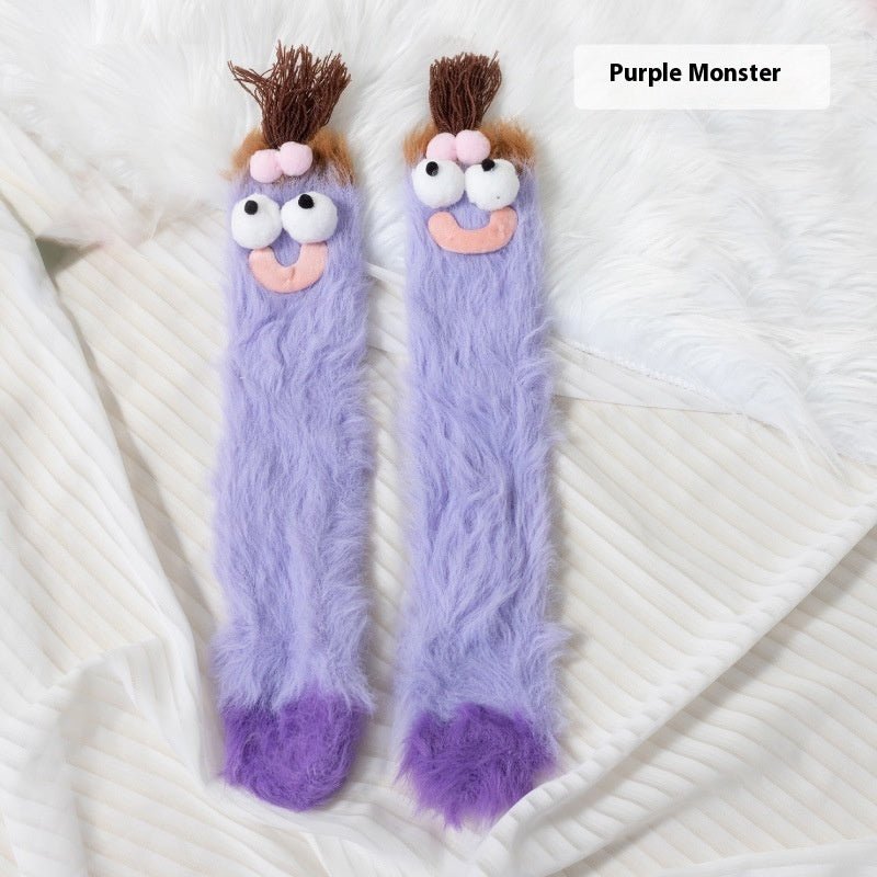 Plush Funny Floor Thick Thermal Middle Tube Socks | Luxury Home Accessories | Heulog Glow