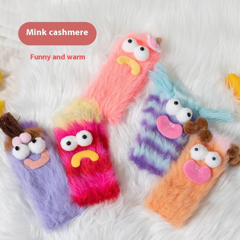 Plush Funny Floor Thick Thermal Middle Tube Socks | Luxury Home Accessories | Heulog Glow