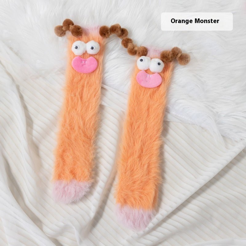 Plush Funny Floor Thick Thermal Middle Tube Socks | Luxury Home Accessories | Heulog Glow