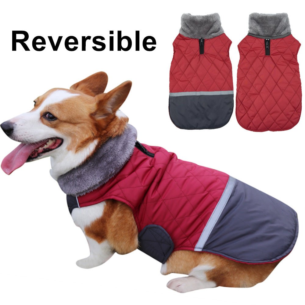 Plush Lapel Pet Clothes Double-sided | Luxury Home Accessories | Heulog Glow