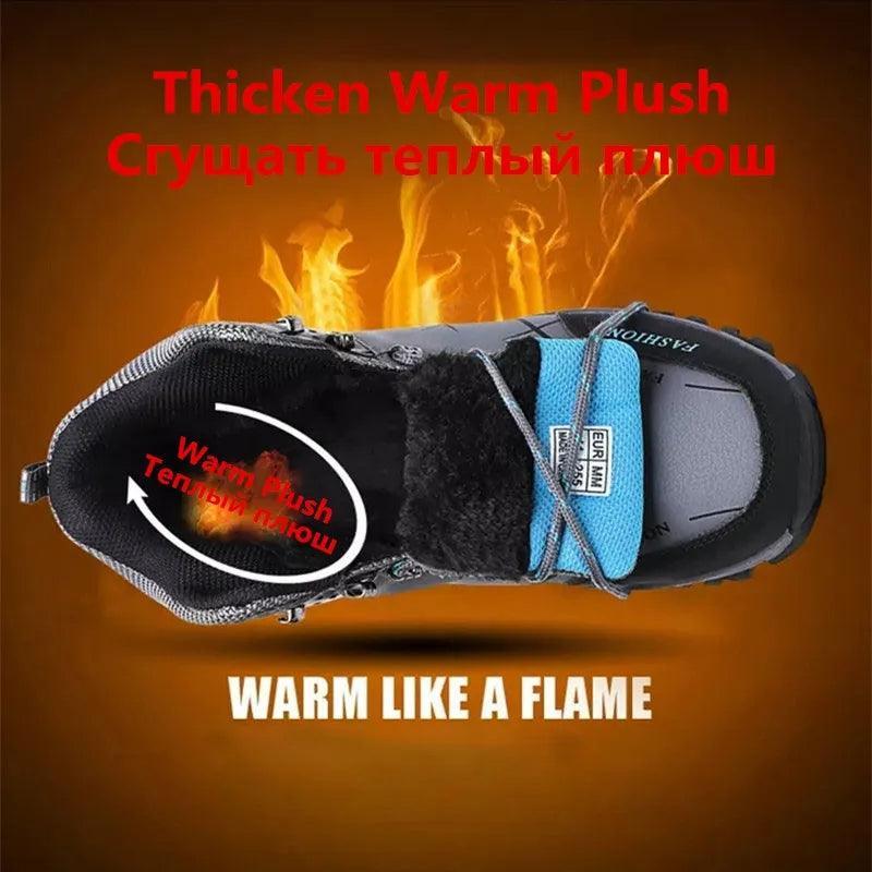 Plush Men's Walking / Hiking Boots | Luxury Home Accessories | Heulog Glow