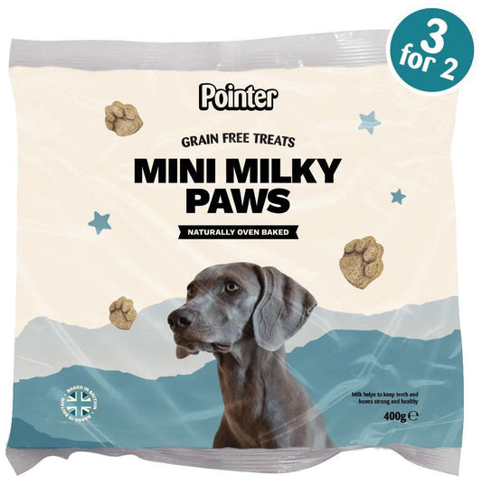 Pointer Mini Milky Paws Grain Free Treats 400g (3 for 2 Mix & Match) | Luxury Home Accessories | Heulog Glow