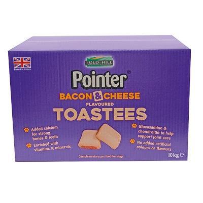 Pointer Toastees Bacon & Cheese Dog Treats 10kg | Luxury Home Accessories | Heulog Glow