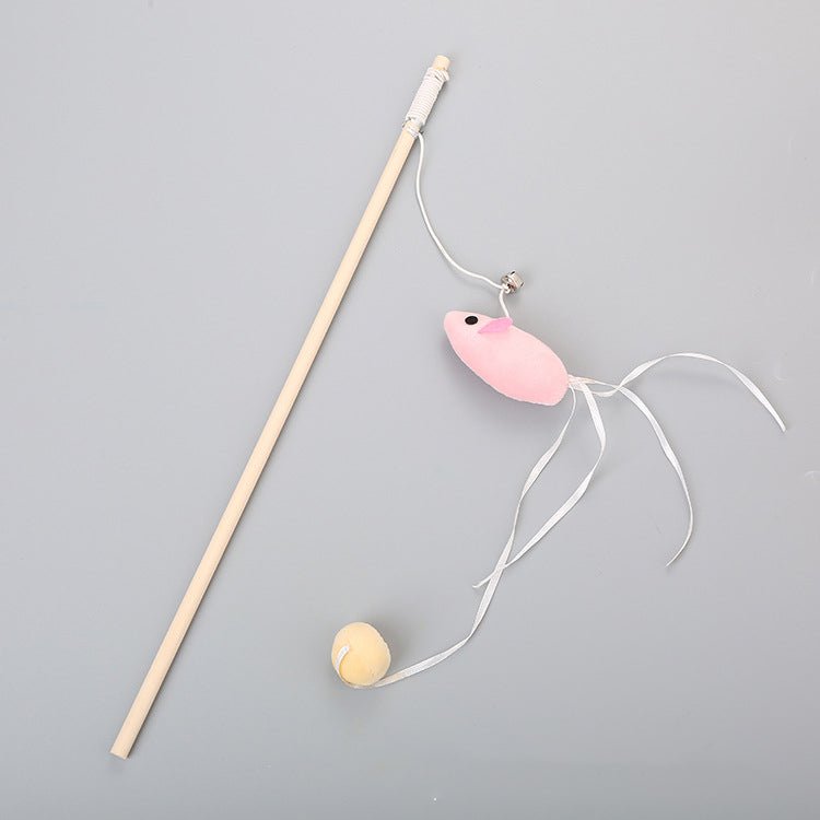Pole Wooden Pole Funny Cat Stick Flexible For Cat Bell Funny Cat Stick Elastic Rope Woodenfor Cat | Luxury Home Accessories | Heulog Glow