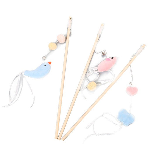 Pole Wooden Pole Funny Cat Stick Flexible For Cat Bell Funny Cat Stick Elastic Rope Woodenfor Cat | Luxury Home Accessories | Heulog Glow