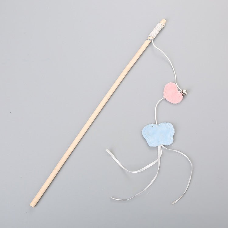 Pole Wooden Pole Funny Cat Stick Flexible For Cat Bell Funny Cat Stick Elastic Rope Woodenfor Cat | Luxury Home Accessories | Heulog Glow
