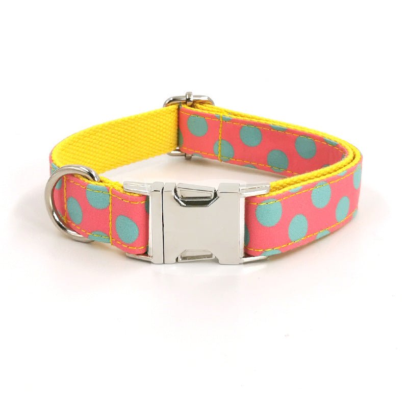 Polka Dot Pet Collar Traction Rope Dog | Luxury Home Accessories | Heulog Glow