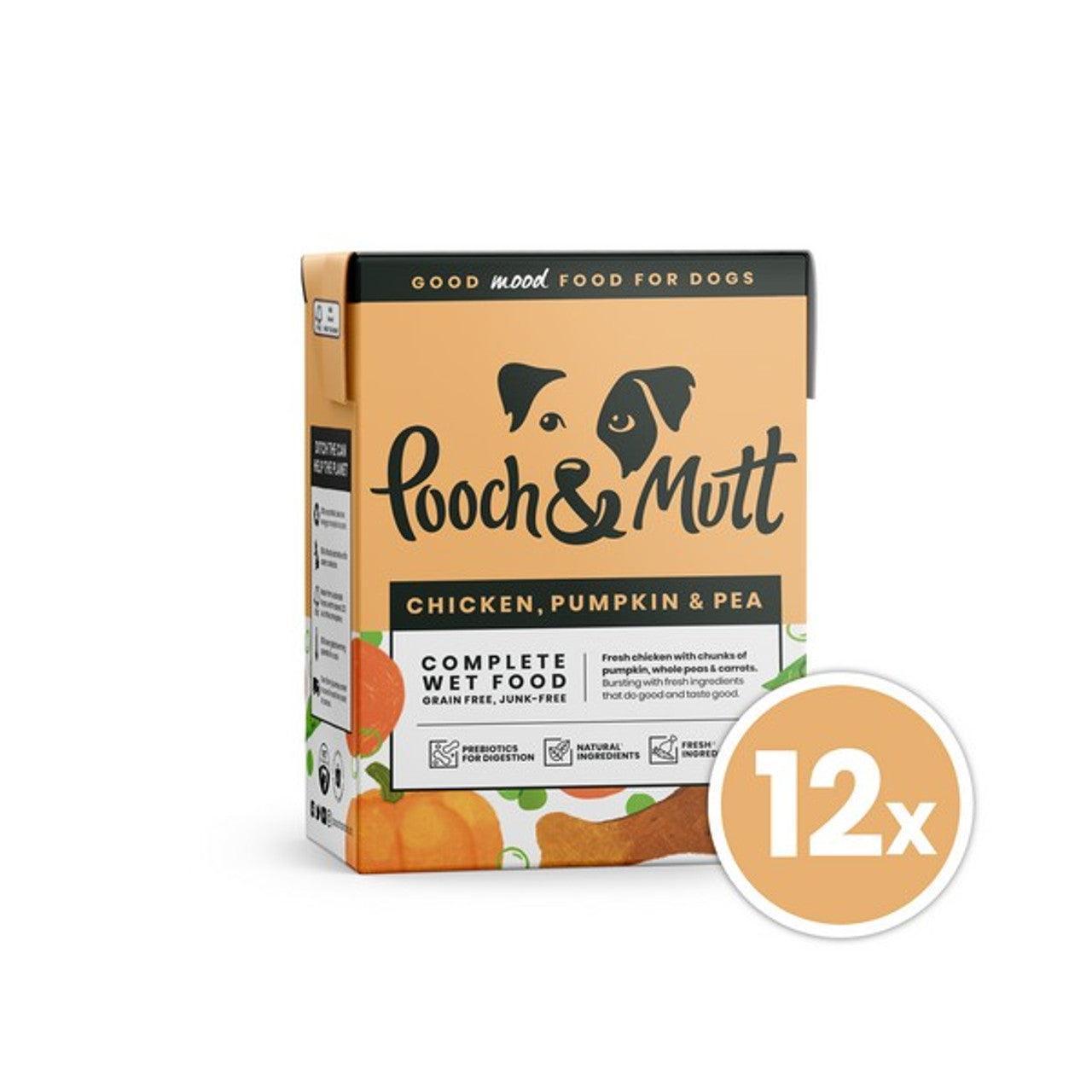 Pooch & Mutt Chicken Pumpkin 375g 12 Tetra Pack | Luxury Home Accessories | Heulog Glow