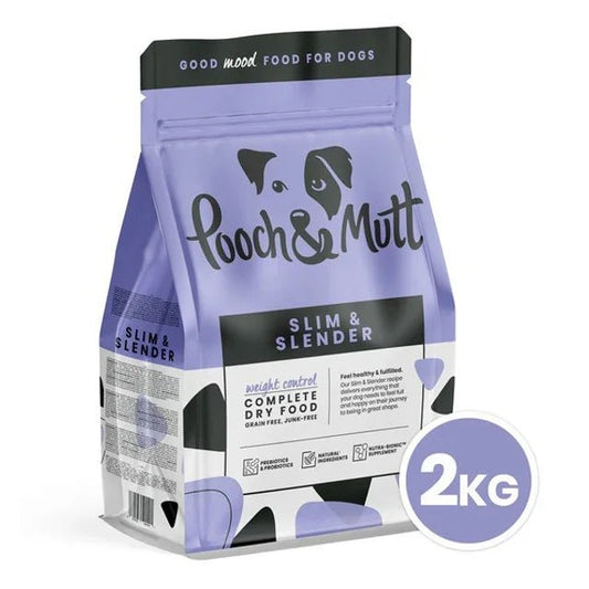 Pooch & Mutt Slim & Slender Premium Dog Food 2kg | Luxury Home Accessories | Heulog Glow