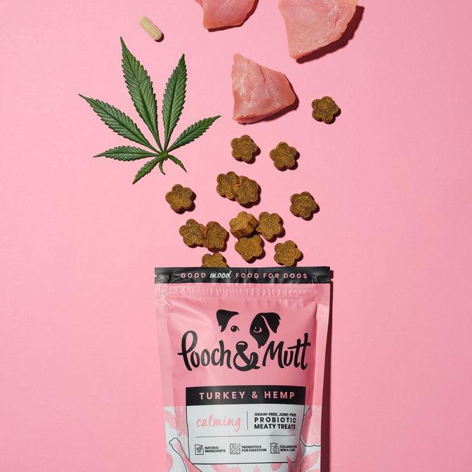 Pooch & Mutt Turkey & Hemp Meaty Calming Treats, 120g | Luxury Home Accessories | Heulog Glow