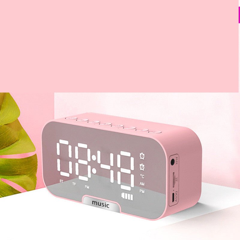 Portable Mirror Clock Alarm Clock | Luxury Home Accessories | Heulog Glow